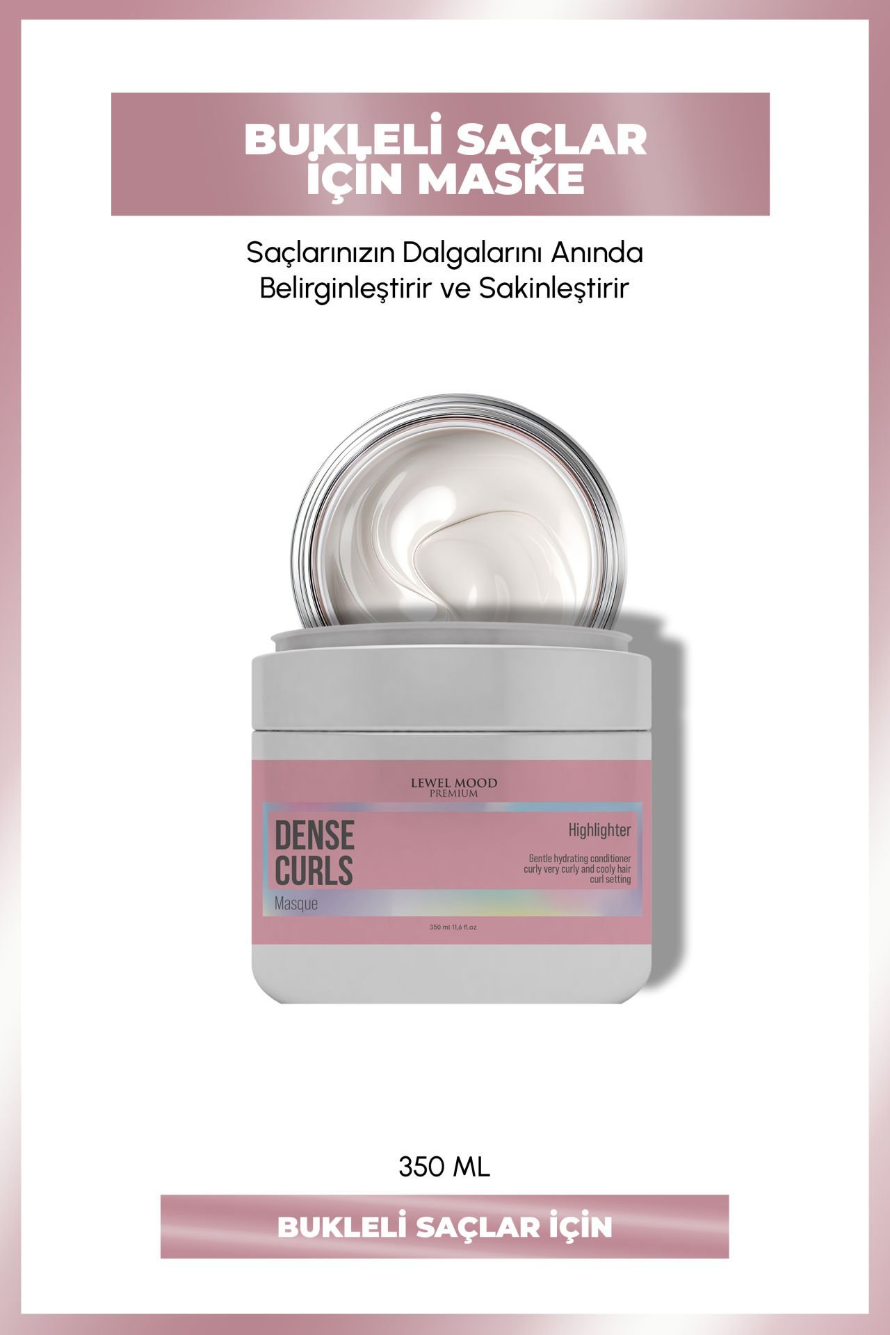 Dense Curls Bukleli Saçlar İçin Bakım Maskesi