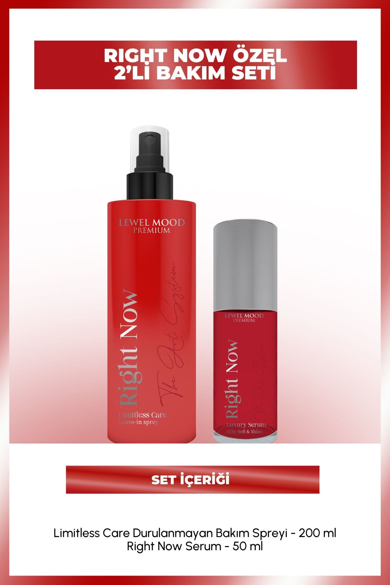 Right Now Limitless Care ve Luxury Serum – Sınırsız ve Lüks Saç Bakım Seti