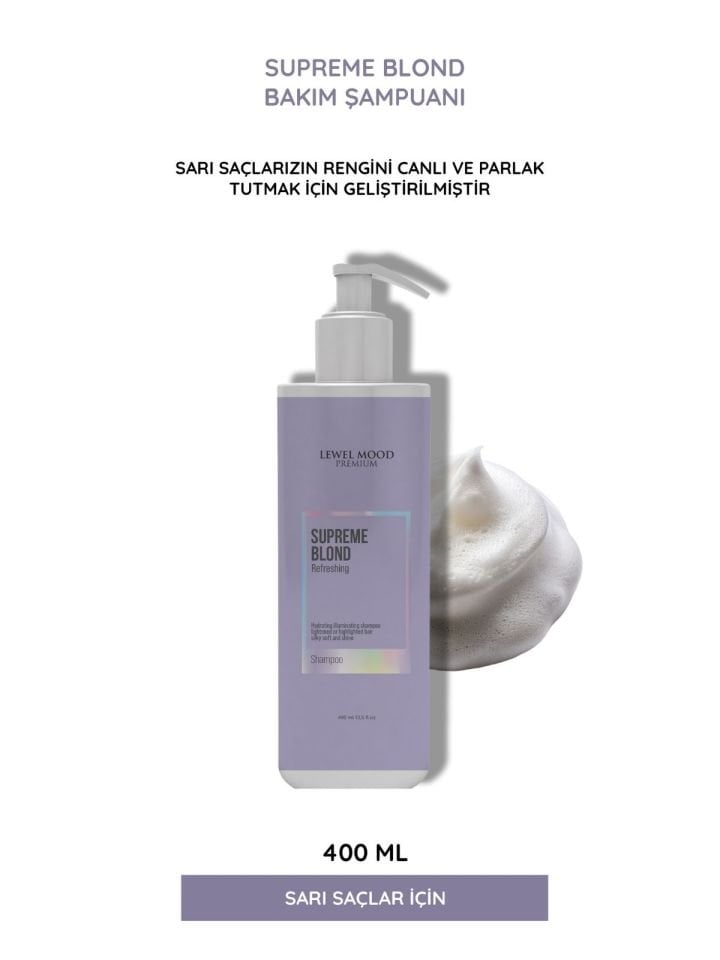 Supreme Blond Sarı Saçlar İçin Bakım Şampuanı