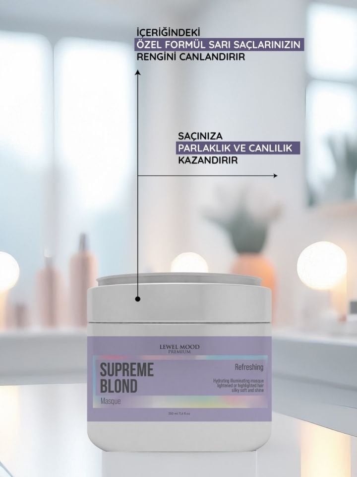 Supreme Blond Sarı Saçlar Bakım Maskesi