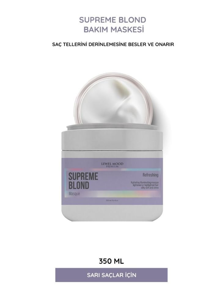 Supreme Blond Sarı Saçlar Bakım Maskesi