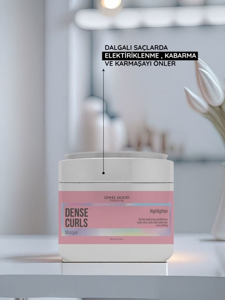Dense Curls Bukleli Saçlar İçin Bakım Maskesi