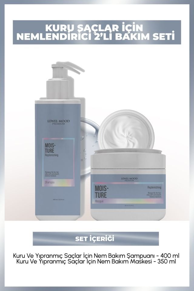 Moisture – Kuru ve Yıpranmış Saçlar İçin Nem Bakım Seti
