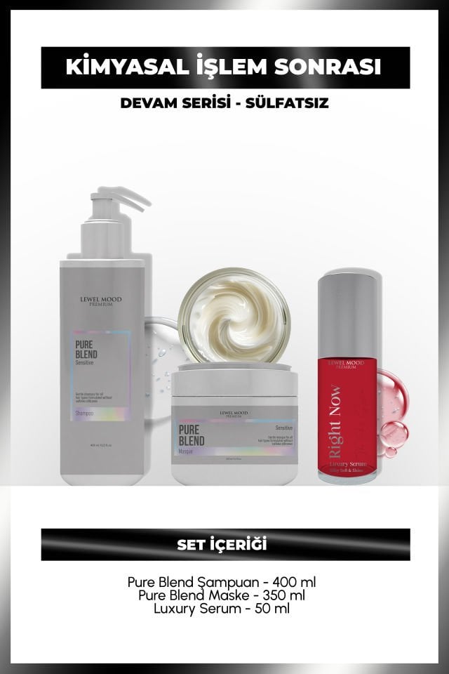 Pure Blend ve Right Now Luxury Serum – Sülfatsız ve Lüks Bakım Seti