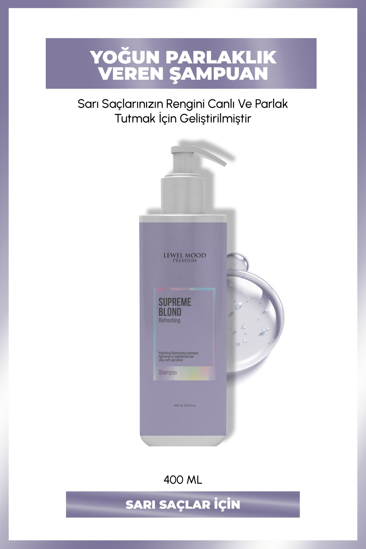 Supreme Blond Sarı Saçlar İçin Bakım Şampuanı