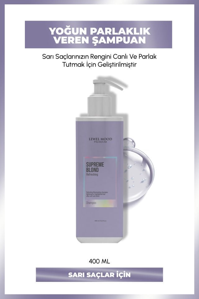 Supreme Blond Sarı Saçlar İçin Bakım Şampuanı