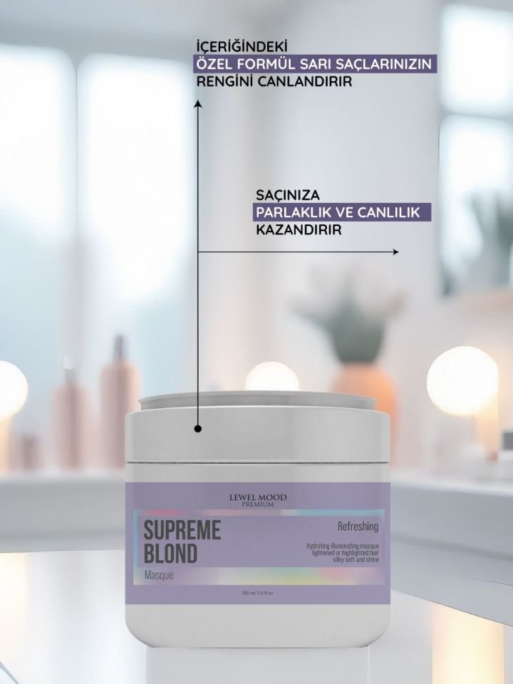 Supreme Blond Sarı Saçlar Bakım Maskesi