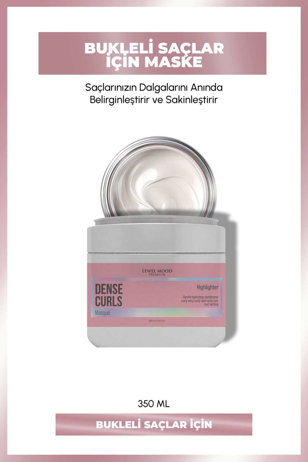 Dense Curls Bukleli Saçlar İçin Bakım Maskesi